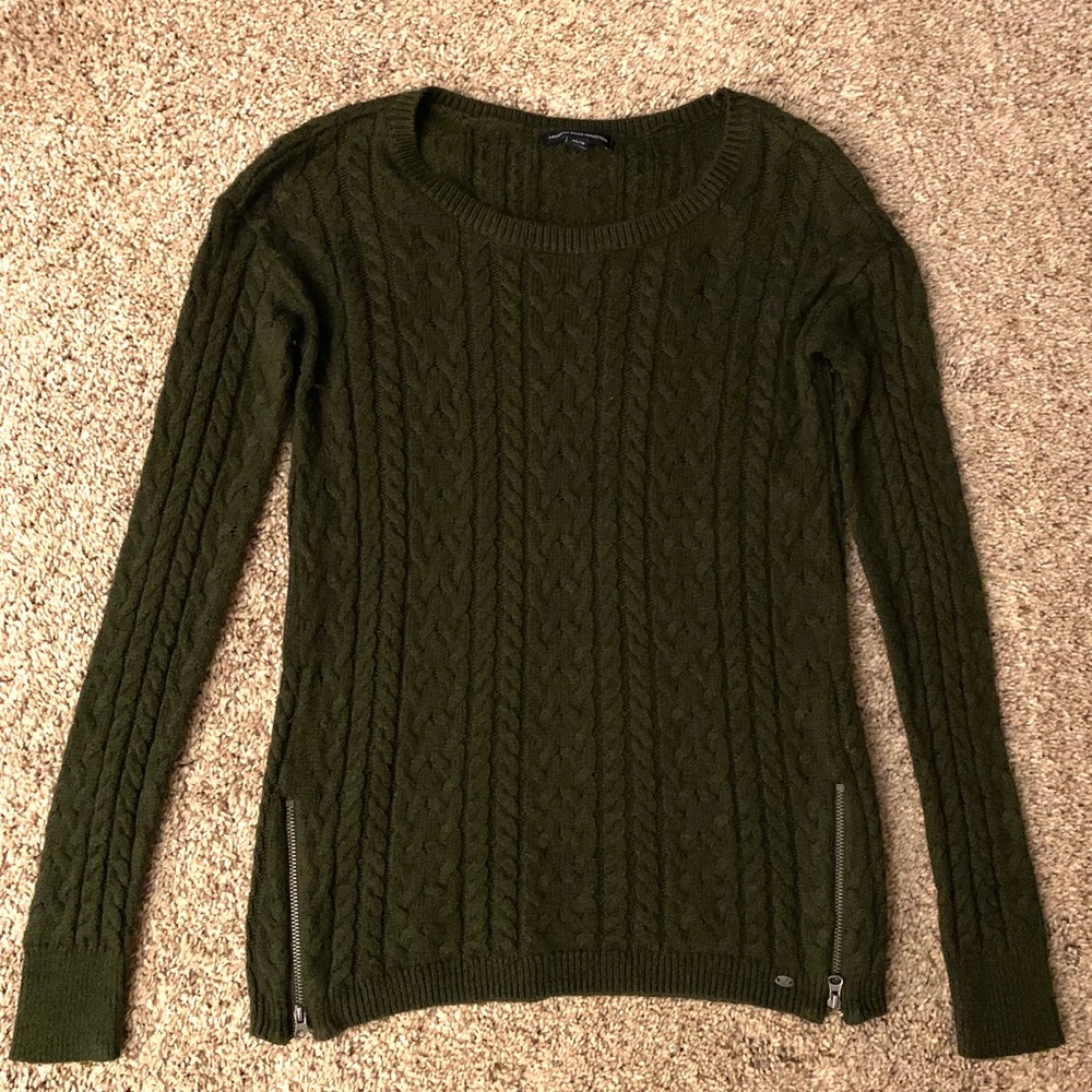 American Eagle Green Knit Sweater